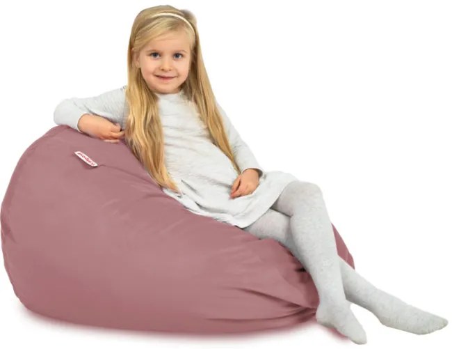 Plyšový sedací vak SAKO Pudrovo ružový