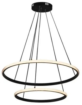 Stmievateľný LED luster s lankovým zavesením LED/55W/230V 3000-6500K priemer 60 cm + diaľkové ovládanie