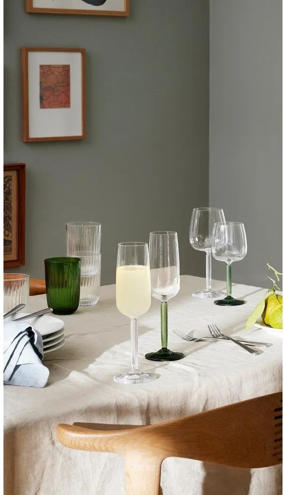 Poháre v súprave 2 ks na sekt 240 ml Hammershøi – Kähler Design