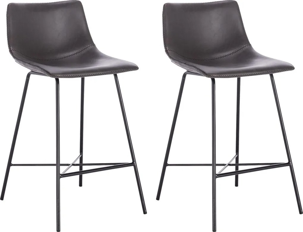 2x Barová stolička Hawaj CL-845-4 tmavo šedá