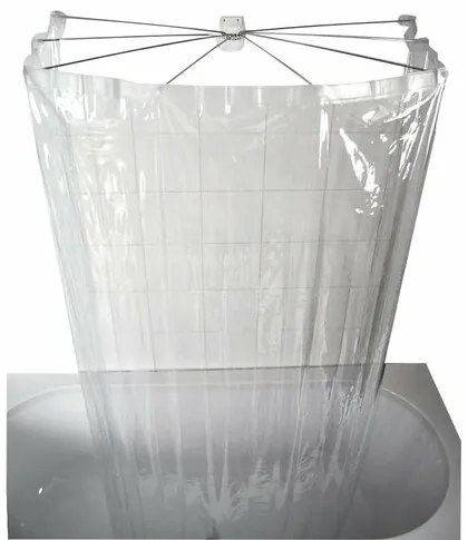 RIDDER 58200 Ombrella skladacia sprchová kabína 100 x 70 cm, priehľadná
