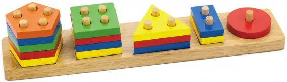 Kocky s triedičom tvarov Viga 58558 geometrické obrazce