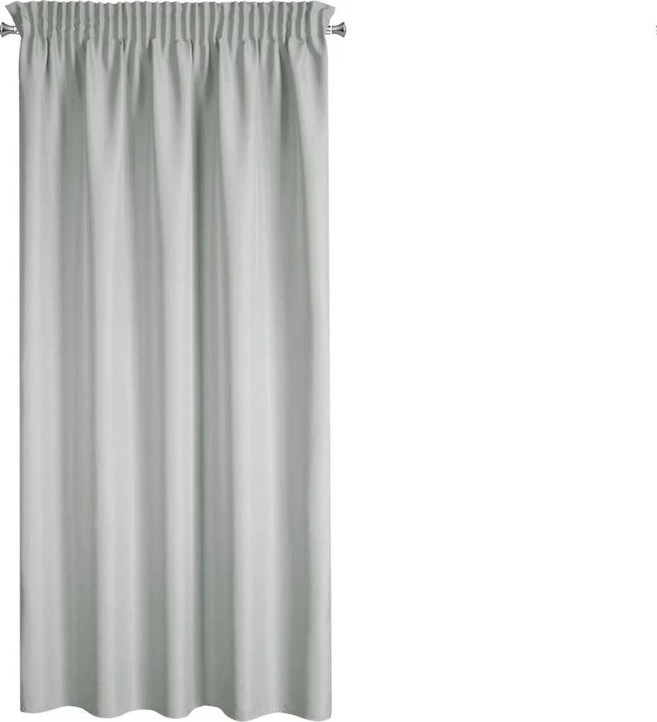 KRÁTKY ZÁVES NA PÁSKE RITA 140X175 CM SIVÁ