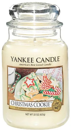 Yankee Candle žlté vonná sviečka Christmas Cookie Classic veľká