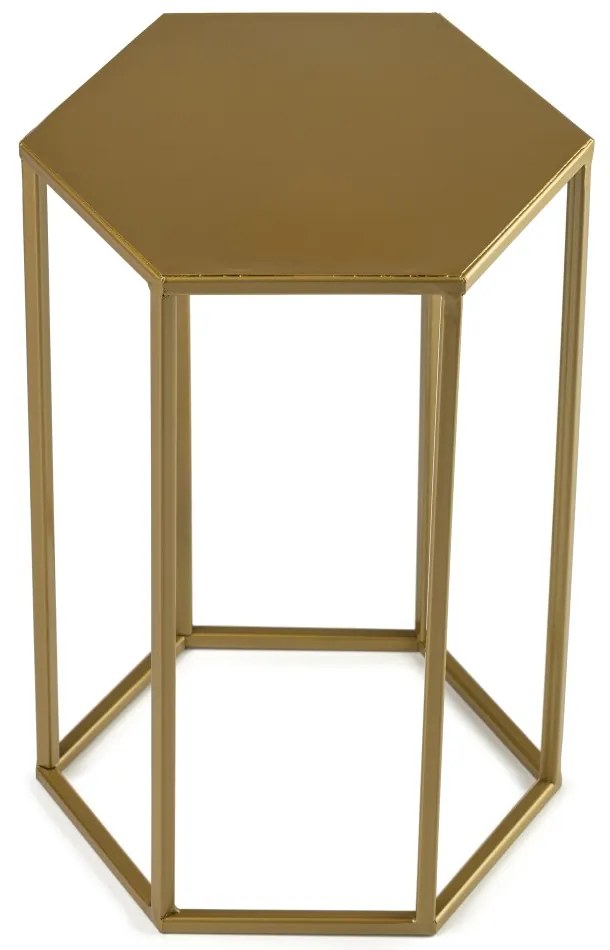 STOJAN NA KVETINÁČ HEXA 40X24X28 CM ZLATÁ