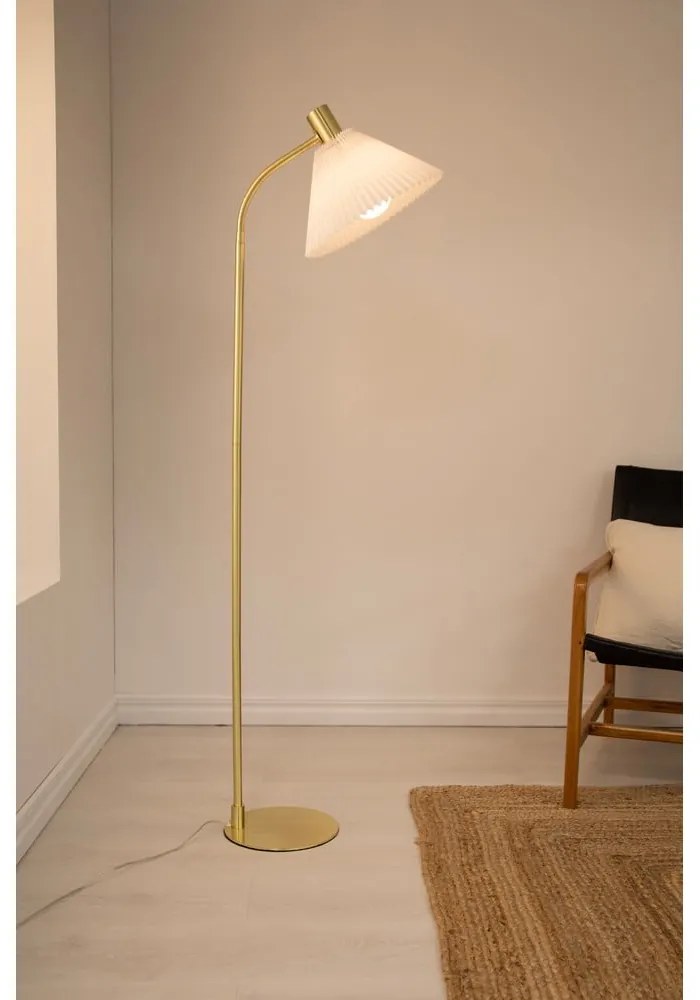 Stojacia lampa v bielo-zlatej farbe (výška 145 cm) Mira - Markslöjd