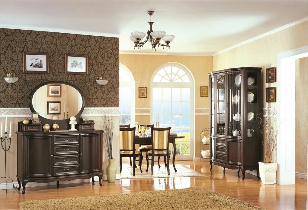 Rustikálny posteľový rám Wersal W-F 160 - wenge