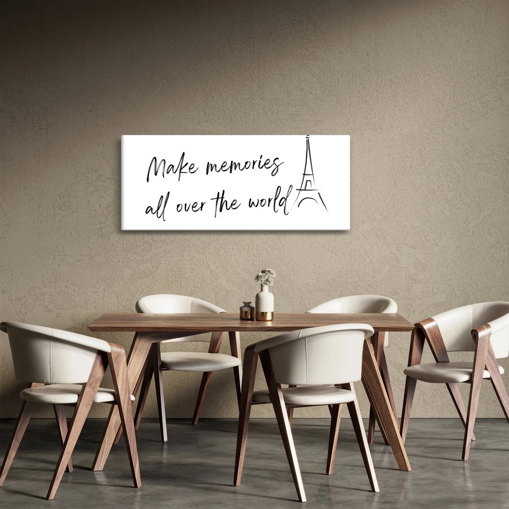 Obraz - Make memories (120x50 cm)