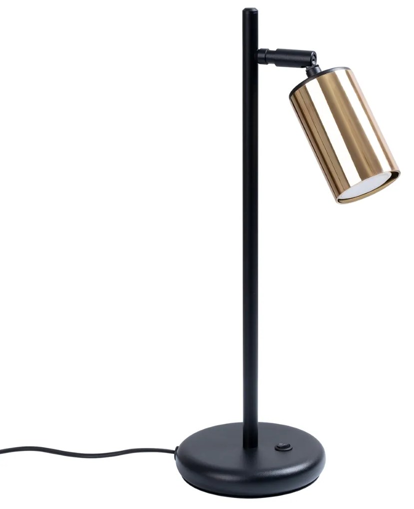 Stolná lampa Winx, 1x zlaté kovové tienidlo