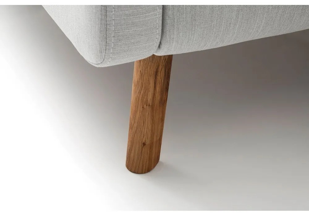 Svetlosivá čalúnená dvojlôžková posteľ s úložným priestorom s roštom 140x200 cm Lotte – Meise Möbel