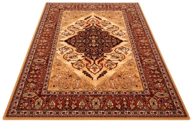 Koberec Agnella Isfahan Leyla jantárový