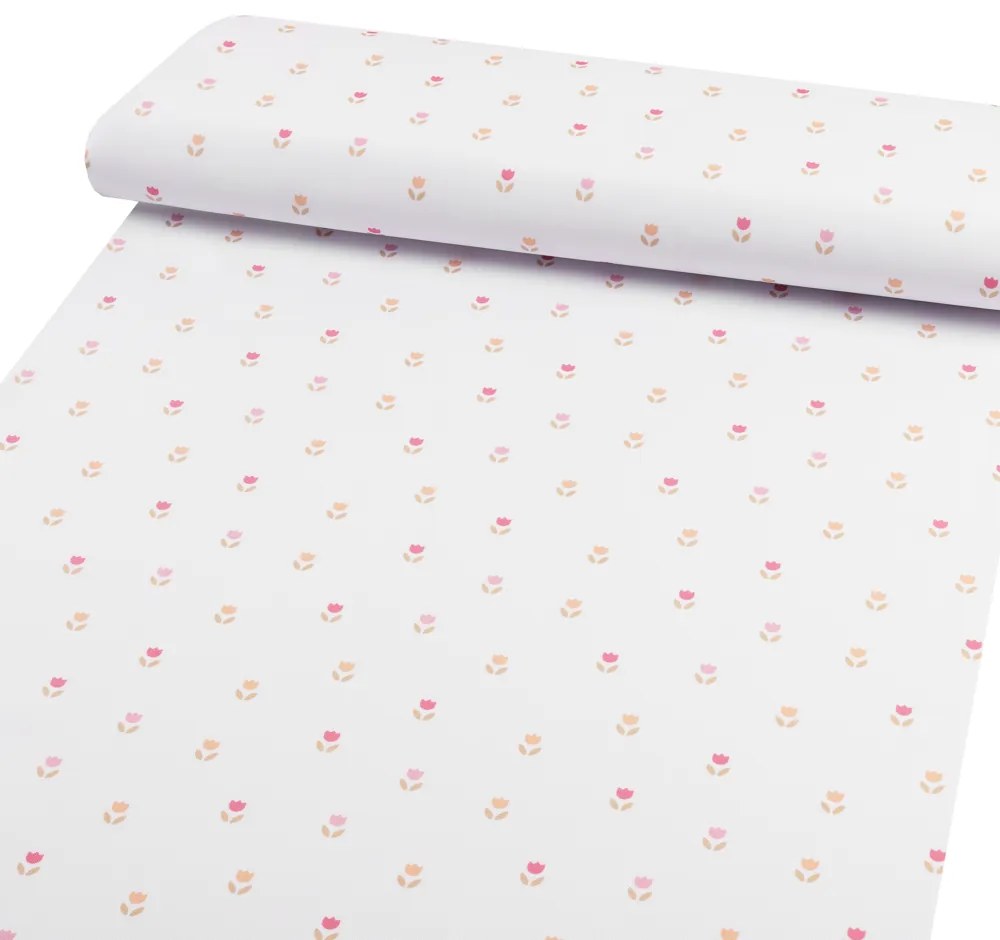 Biante Teflónové prestieranie na stôl TF-115 Farebné tulipániky na bielom 30x40 cm