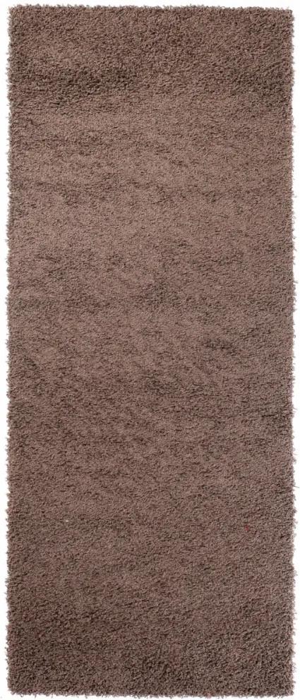 Kusový koberec Faustino tmavo hnedý atyp, Velikosti 100x500cm