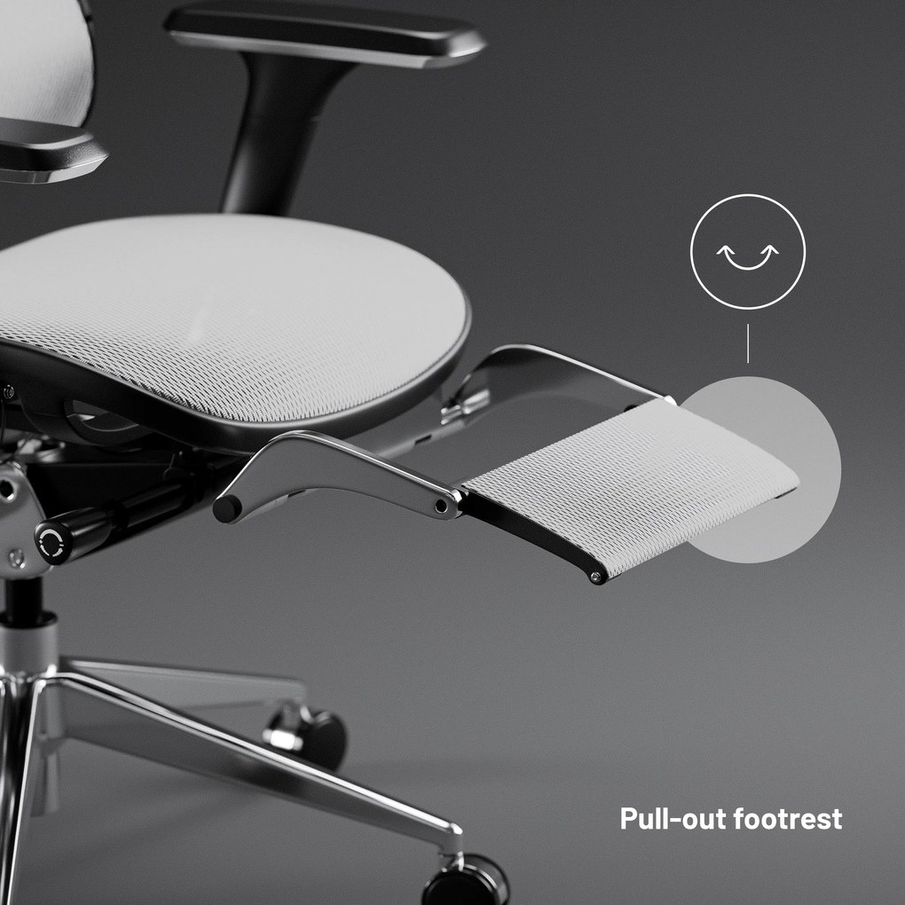 Ergonomické kreslo Diablo V-Master, čierno-biele