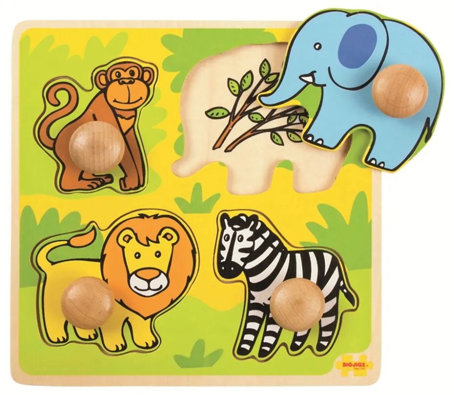 Bigjigs Toys môj prvý vkladacie puzzle safari