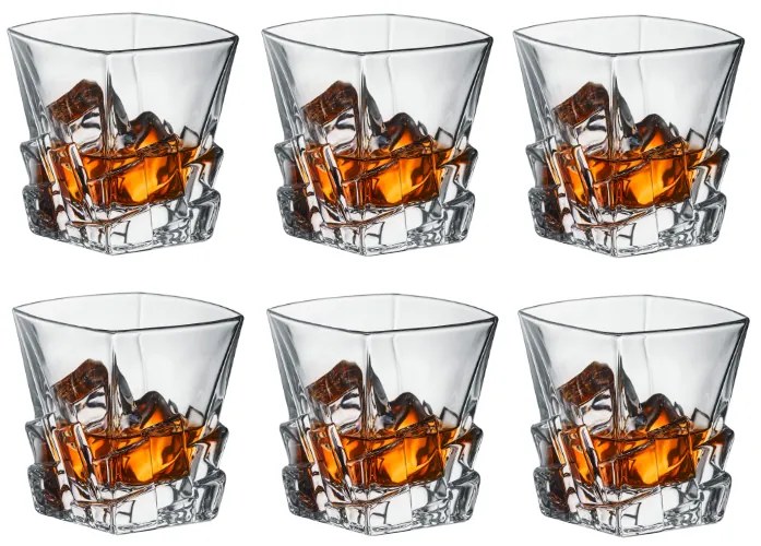 Bohemia Jihlava Poháre na whisky Crack 310 ML 6 KS