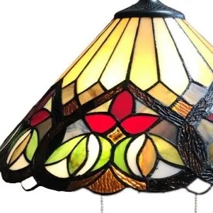 Tiffany luster do obývačky BRIGHT Ø42