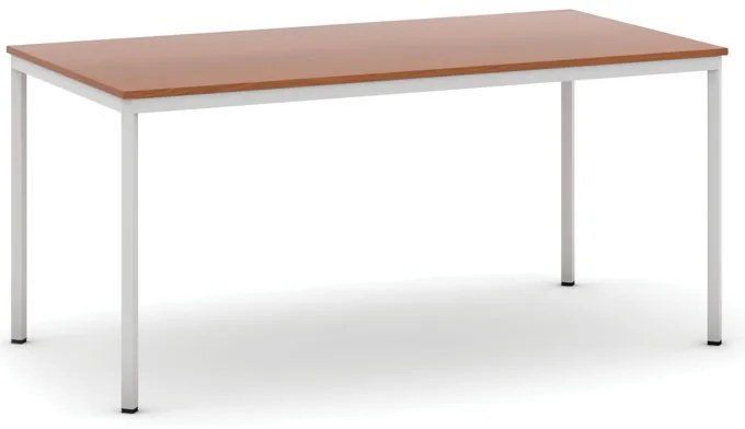 Jedálenský stôl, 160x80 cm, sivá podnož, čerešňa
