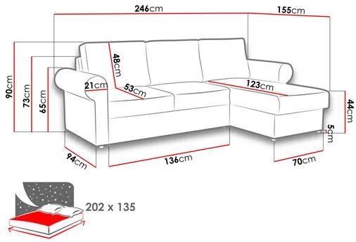 Rohová sedacia súprava Majadahonda (vanilková). Vlastná spoľahlivá doprava až k Vám domov. 1122502