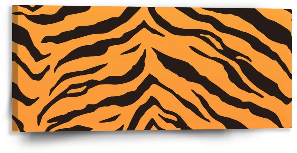 Sablio Obraz Tigrí vzor - 110x50 cm