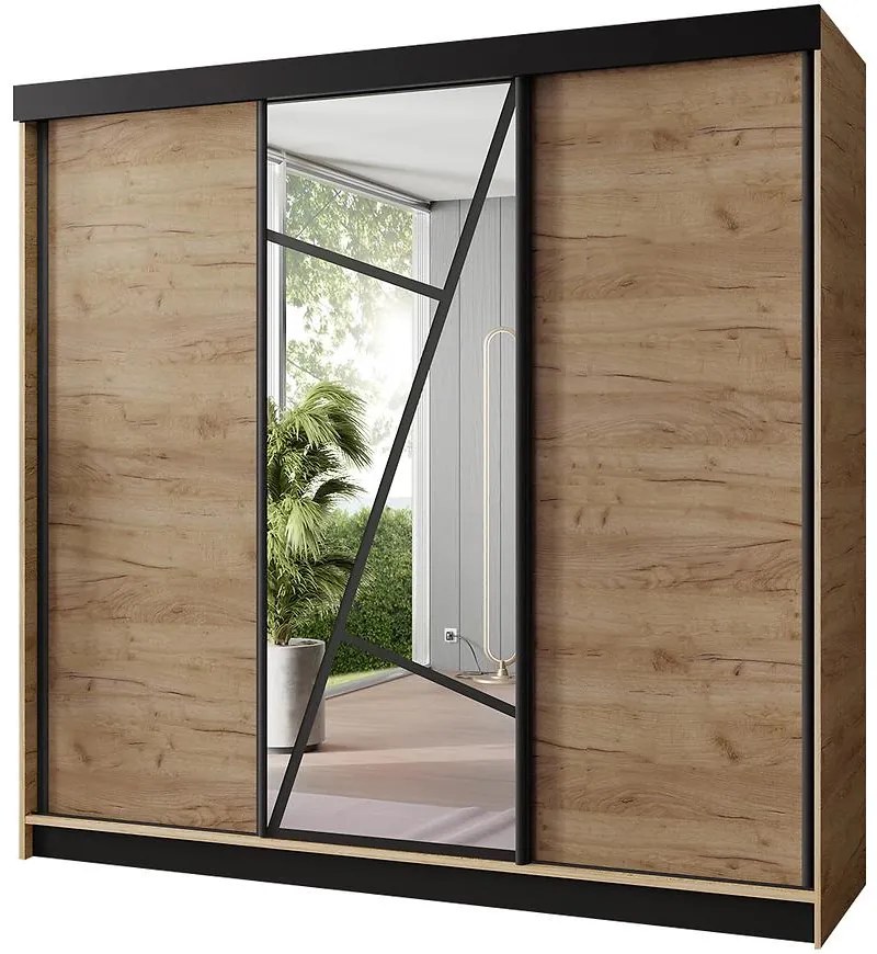 Skriňa Vena 200 dub craft zlatý + dub craft zlatý