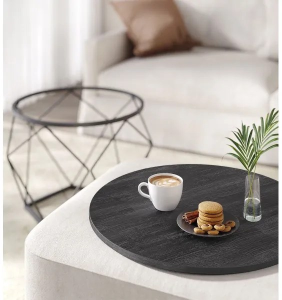 SADA 2x Konferenčný stolík TALIA čierny