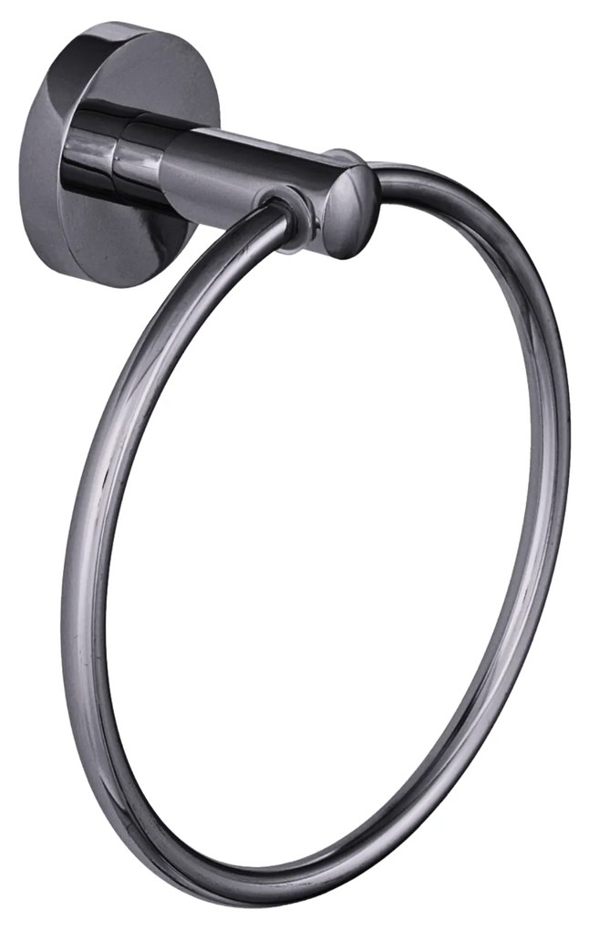 Gamma Roy, okrúhly držiak na uteráky, grafitová, GMA-UR-ROY-GM