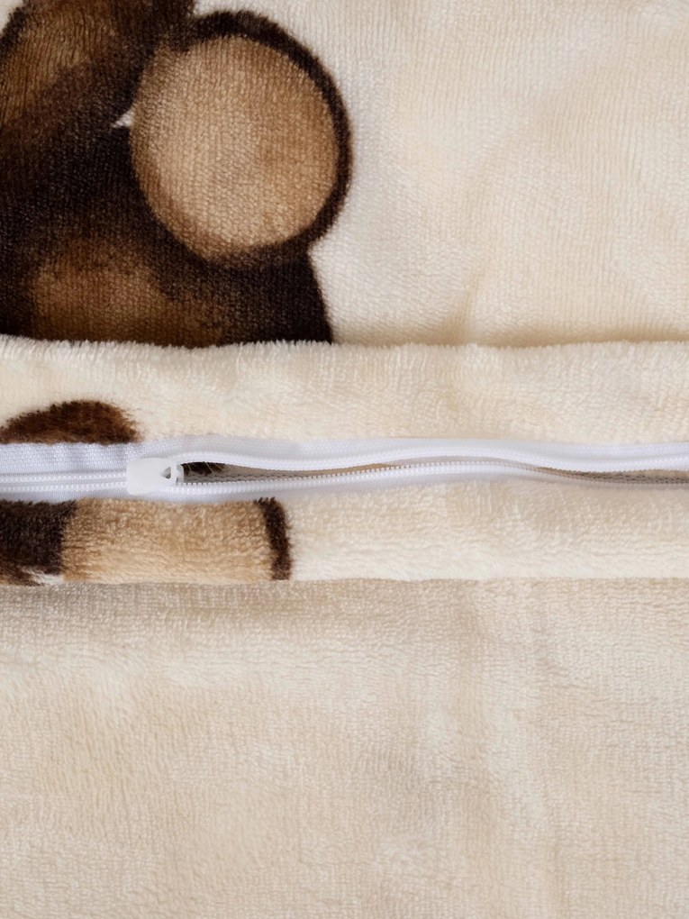 Obliečka na vankúš mikroplyš Exclusive 40 × 60 cm - Plyšové medvedíky