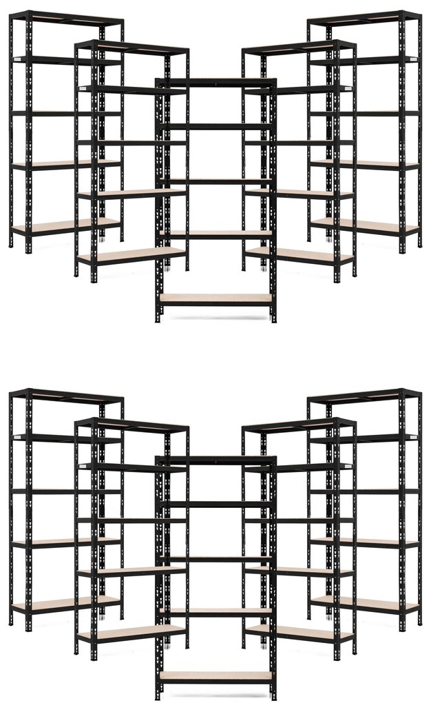 Trestles Balíček 10xSUPER HIT - Policový regál 1800x900x600 Farba: čierna