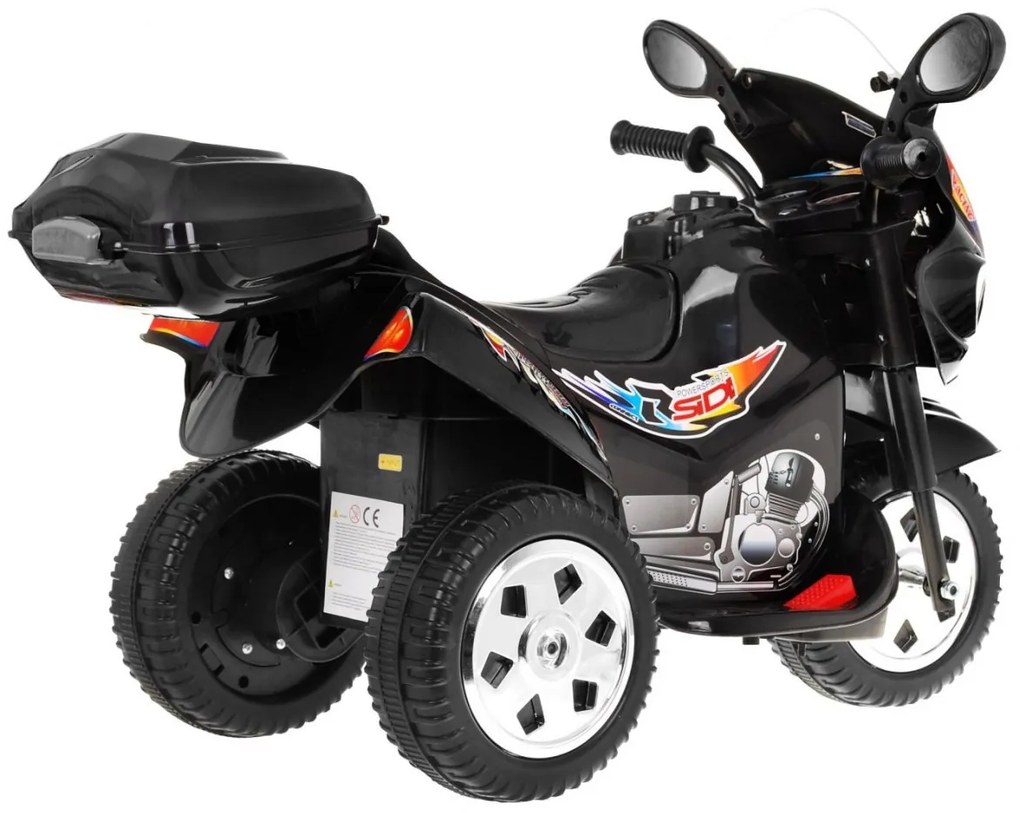 RAMIZ Elektrická motorka BJX-088 - čierna - 1x18 W - 1x 6V/4,5Ah - 2023