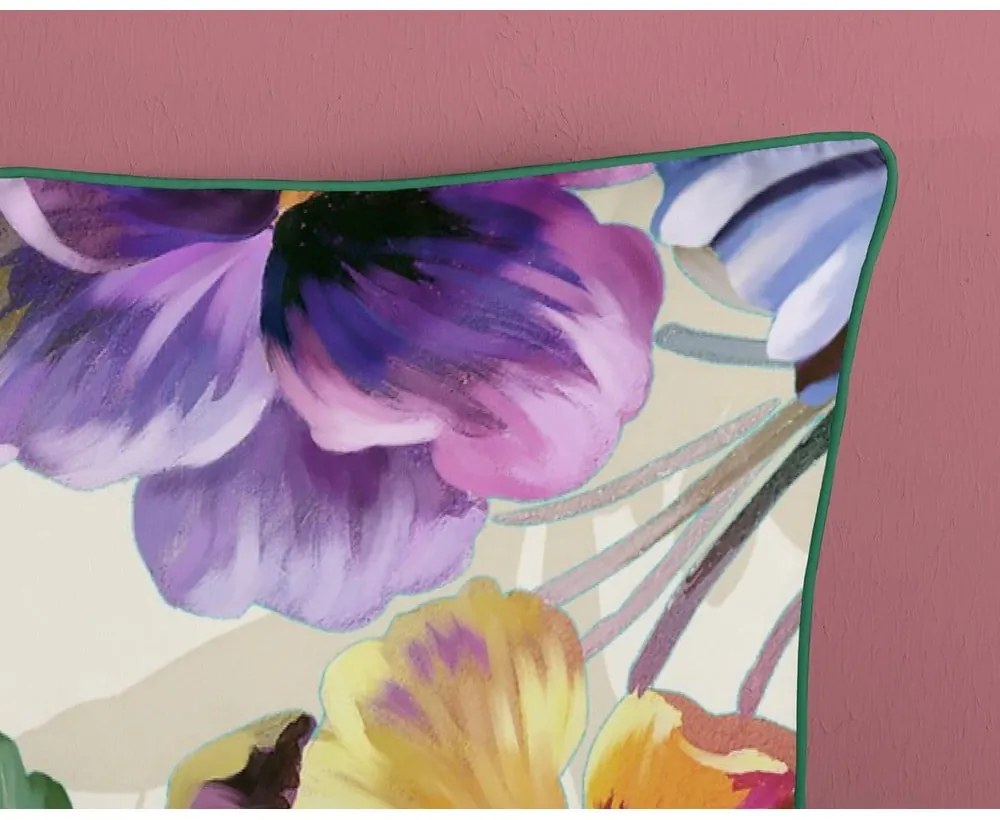 Obliečky na dvojlôžko z organickej bavlny Descanso Flower Garden, 200 x 200 cm