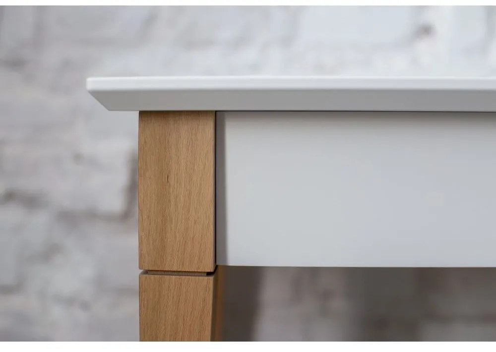 Biely toaletný stolík Ragaba Mimo, šírka 65 cm