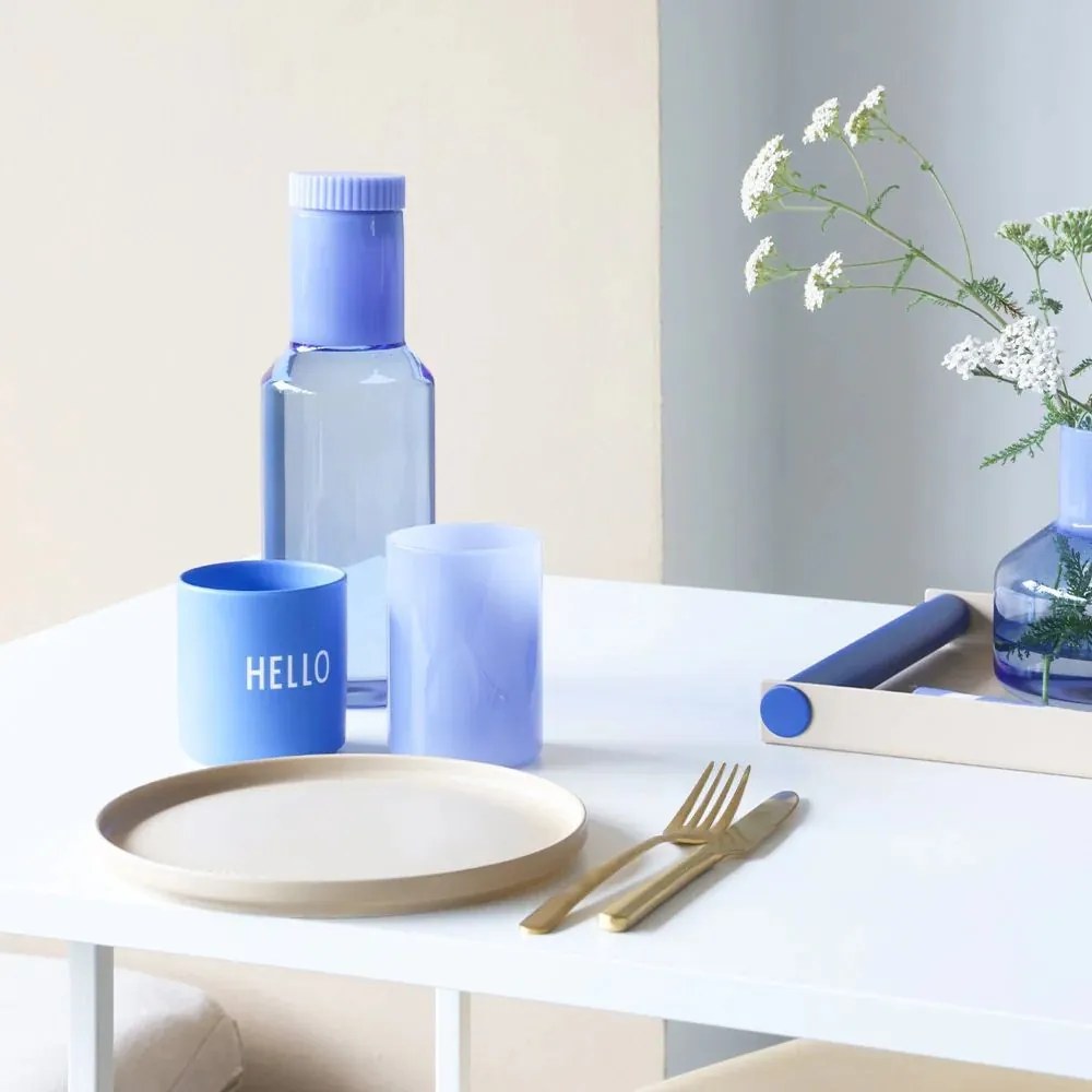 DESIGN LETTERS Porcelánový hrnček Cobalt Blue Hello 300 ml