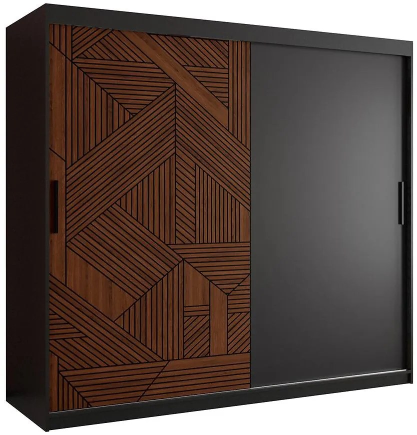 Skriňa Malakka 200 čierna