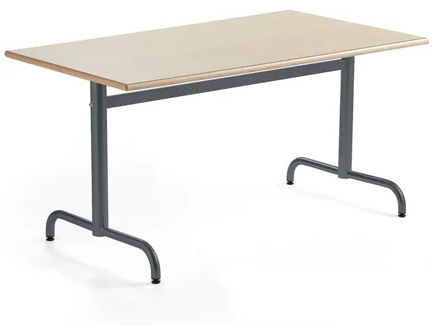 Stôl PLURAL, 1400x800x720 mm, HPL - breza, antracit