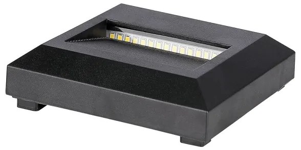 LED Vonkajšie schodiskové svietidlo LED/2W/230V IP65 3000K čierna
