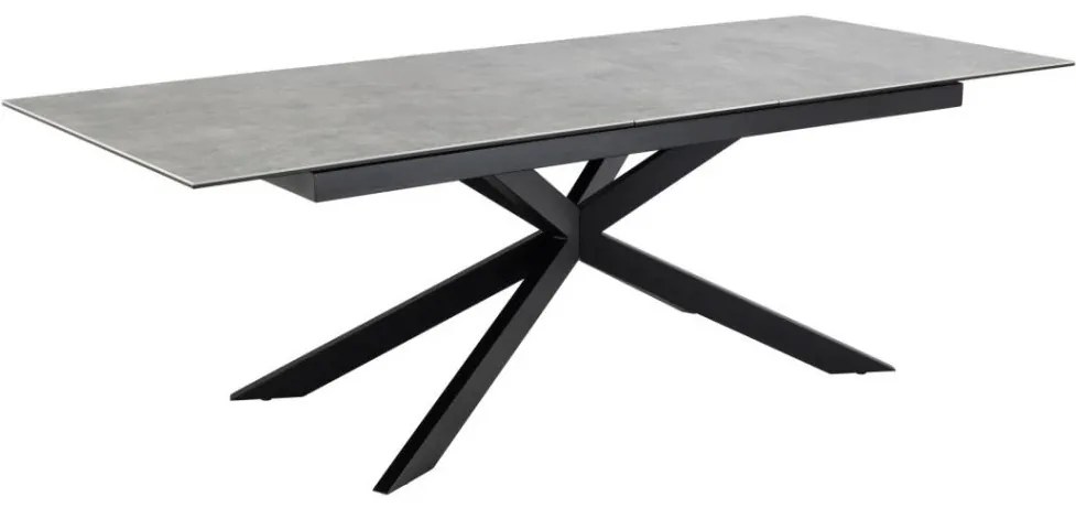 Jedálenský rozkladací stôl Irwine 200/240 cm sivý/čierny