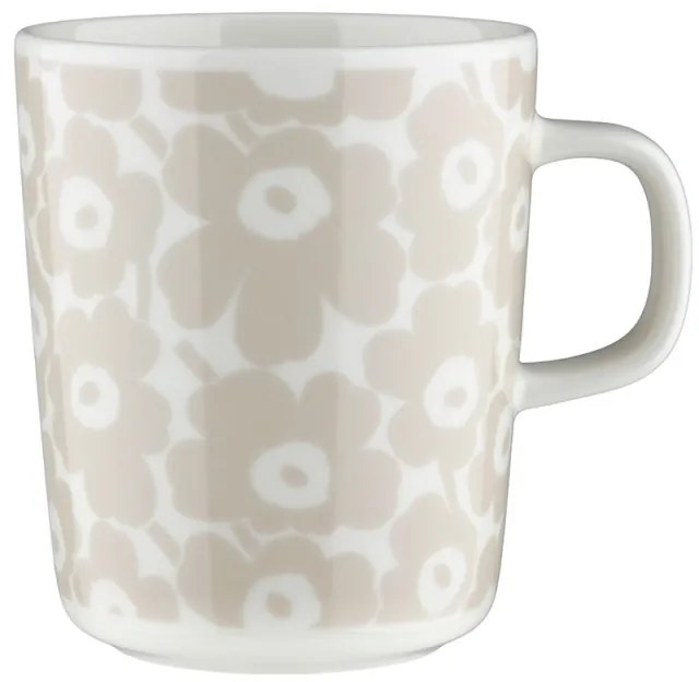 Hrnček Oiva Pikkuinen Unikko 0,25l, bielo-béžový