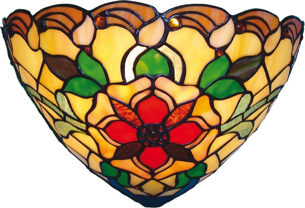 Nástenná lampa Tiffany Rosemond - 30 * 15 * 20 cm 1x E14 / Max 40W