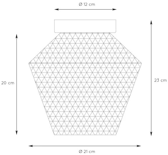 Lucide 03134/01/62 - Stropné svietidlo ROSALIND 1xE27/40W/230V