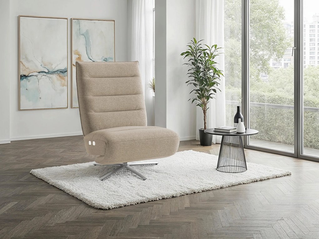 XXXLutz RELAXAČNÉ KRESLO, textil, taupe Sit & More - Online Only obývacie izby - 000144038004