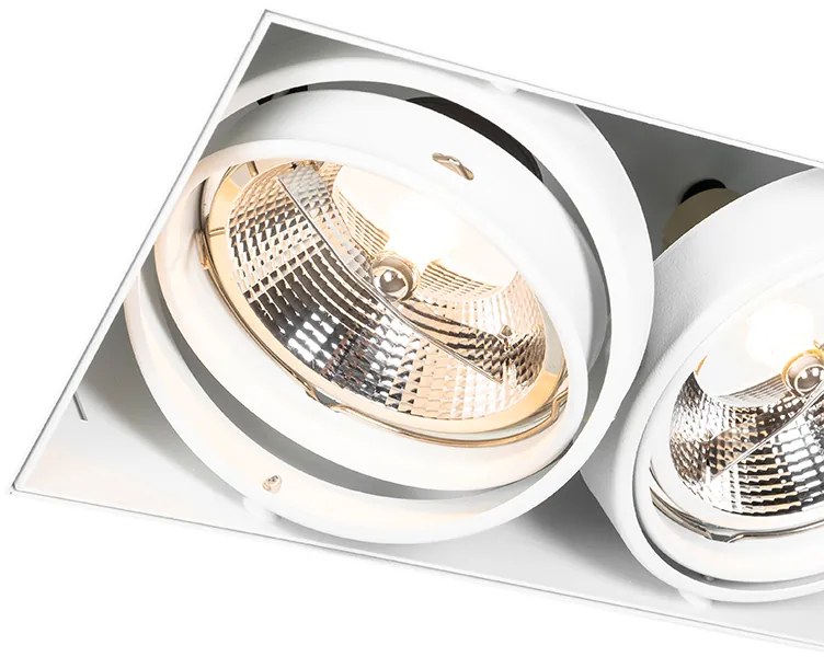 Sada 6 zapustených bodových svetiel biela GU10 AR111 bezrámikové 2-svetlá - Oneon