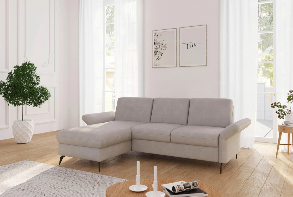 XXXLutz ROHOVÁ SEDAČKA, textil, sivobéžová Sit & More - Sedačky - 00014401613V