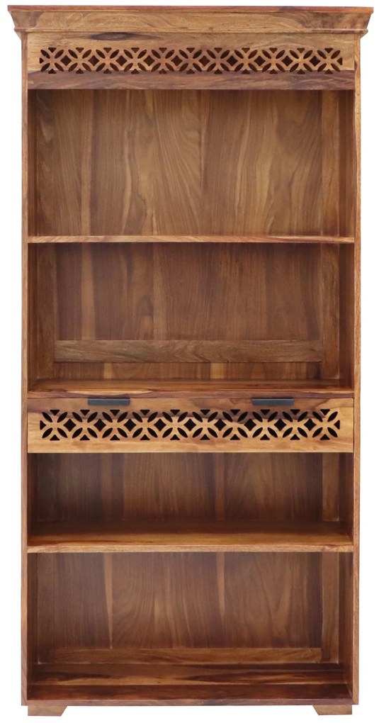 furniture-nabytek.cz - Masívna knižnica 90x180x35 z indického masívu palisander