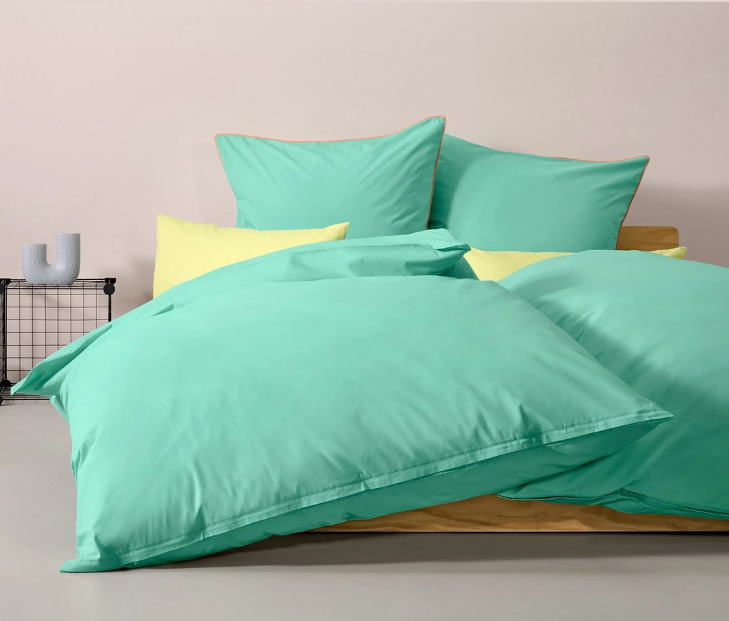 Posteľná bielizeň renforcé, tyrkysová, štandardná veľkosť