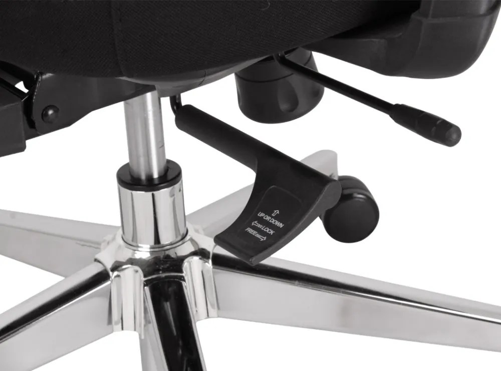 Kancelárska ergonomická stolička Neoseat ALLY WHITE — čierna / biela, nosnosť 150 kg