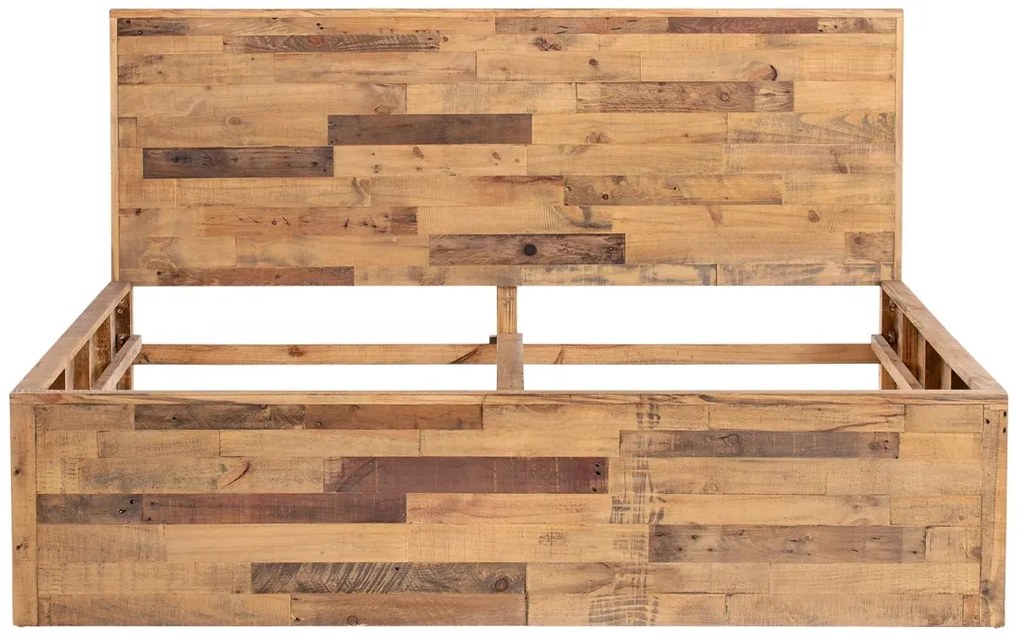 furniture-nabytek.cz - Masívna posteľ Mayari z recyklovanej borovice, lakovaná, hnedá – 180x200 cm