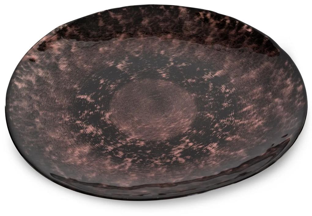 Ozdobný tanier PATI 27x2 CM hnedá