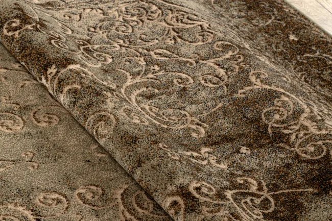 Koberec OMEGA LUMIER koniak hnedý / zelený