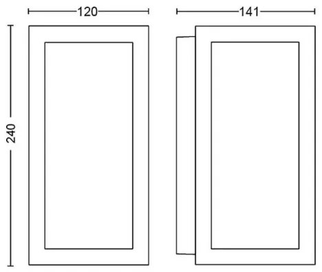 Philips 17429/30/P7 - LED RGB Vonkajšie svietidlo Hue IMPRESS 2xLED/8W/230V IP44